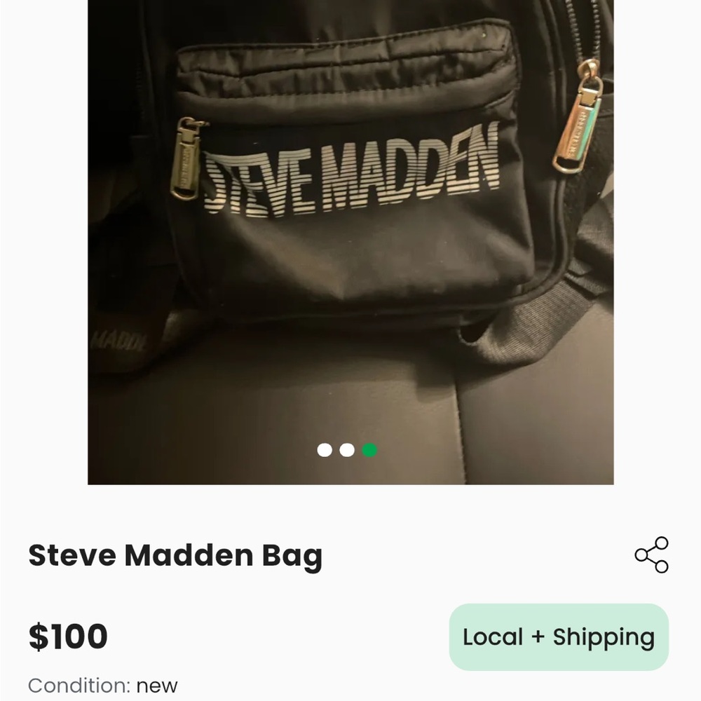 Steve Madden Black Crossbody Bag